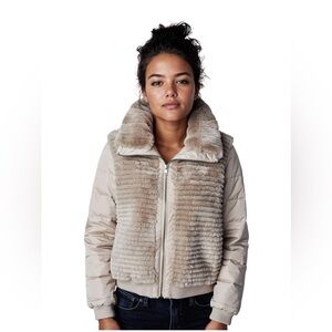 Rabbit Fur & Down Jacket